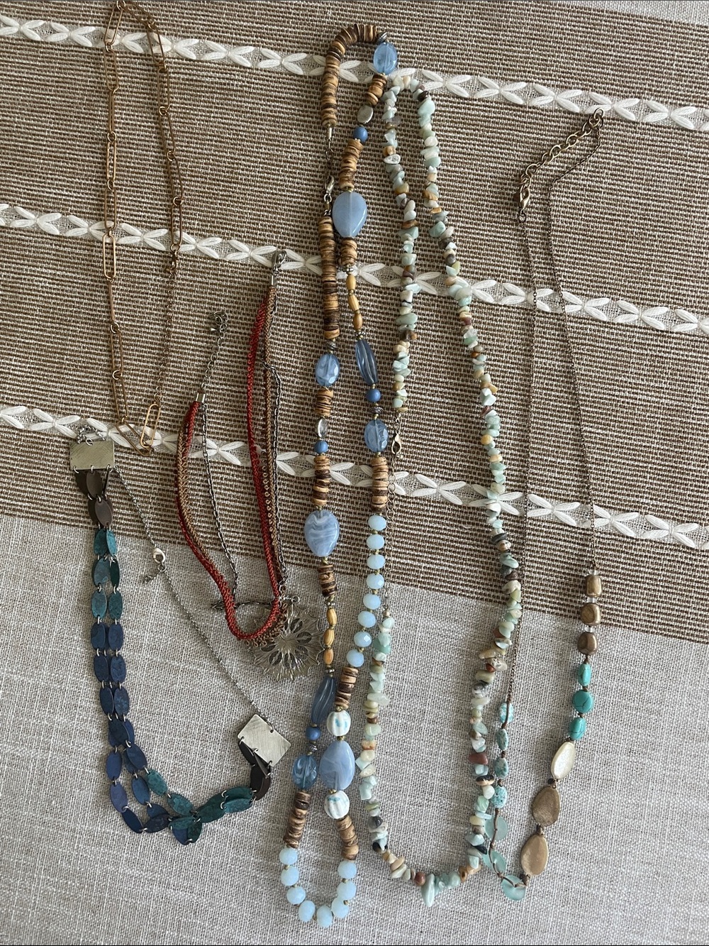 J. Jill and boutique brands 6 piece necklace lot